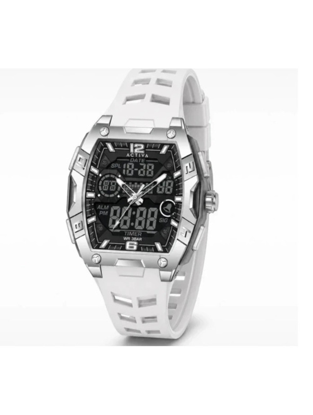 ACW8131-001 - Activa Venzis X Invicta Digital Men's Watch - 50mm, White
